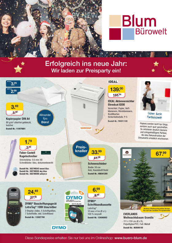 PDF-Datei mit unseren aktuellen Tiefstpreisangeboten gültig bis zum 31. Januar 2026